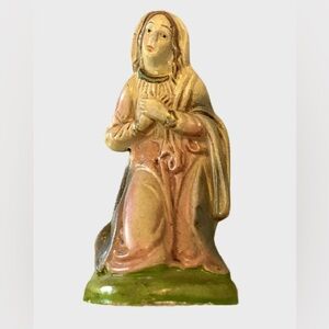 Vintage Western Germany paper mache nativity figures.